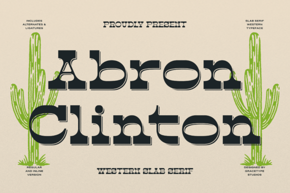 Abron Clinton: A Bold Slab Serif for Standout Branding