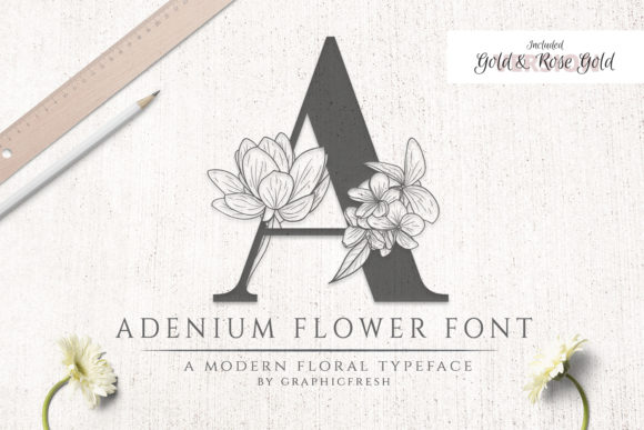 Adenium Flower: A Serif Font for Editorial Elegance
