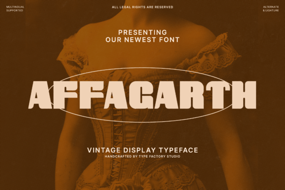 Affagarth: A Bold Vintage Display Typeface for Campaign Impact