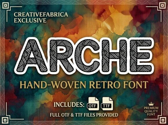 Arche: A Decorative Display Typeface for Purposeful Digital Design