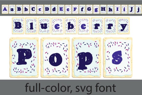 Blueberry Pops: A Playful, Full-Color Font for Brand Storytelling
