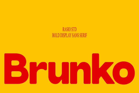 Brunko: A Bold, Rounded Display Typeface for Digital Impact