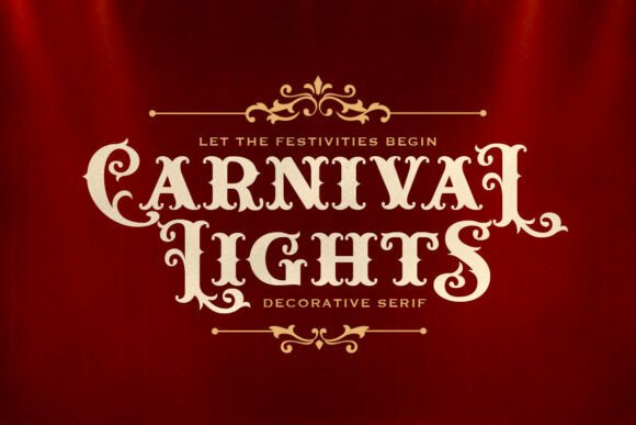 Carnival Lights: A Playful Retro Serif for Handmade Charm
