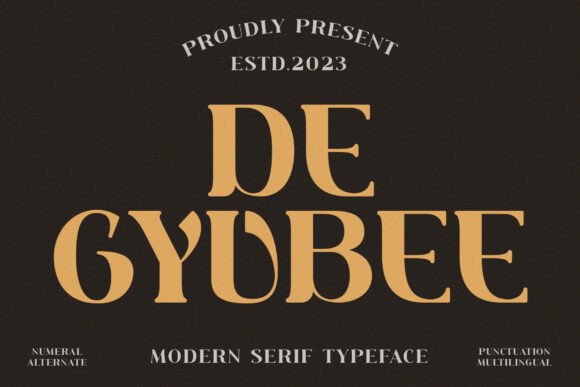De Gyubee: A Bold Serif Font That Anchors Digital Branding