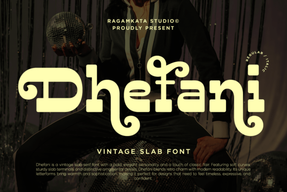 Dhefani Vintage: A Slab Serif Font for Editorial Elegance