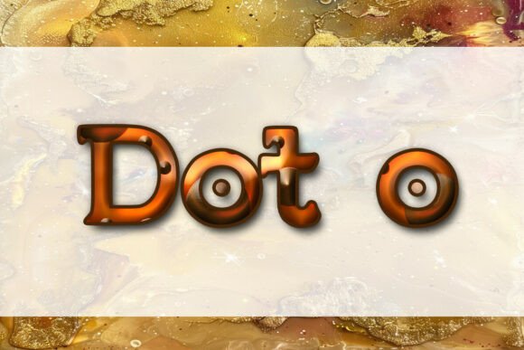 Dot O: A Playful Serif Font for Bold Digital Headlines