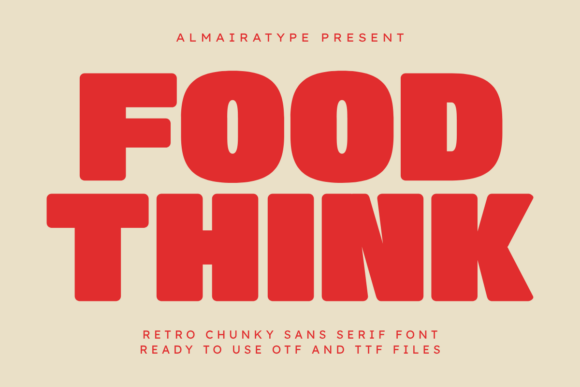 Food Think: A Bold Sans Serif Font for Scroll-Stopping Marketing