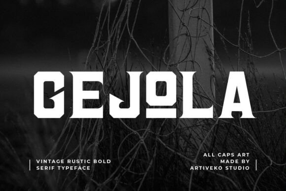 Gejola: A Serif That Speaks With Quiet Authority