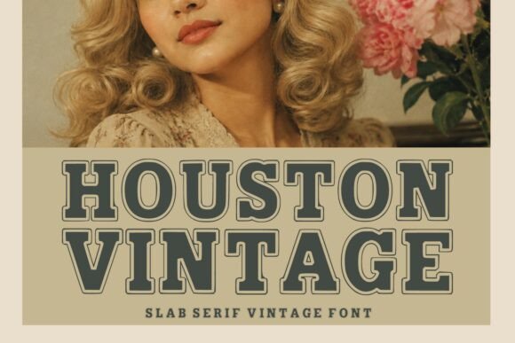 Houston Vintage: A Bold Slab Serif Font for Handmade Brands