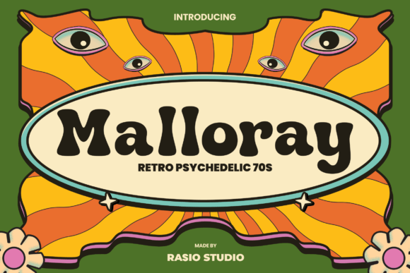 Malloray: A Retro Psychedelic Font That Makes Campaigns Instantly Recognizable