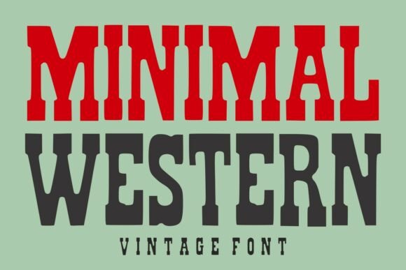Minimal Western: A Vintage Display Typeface with Quiet Confidence