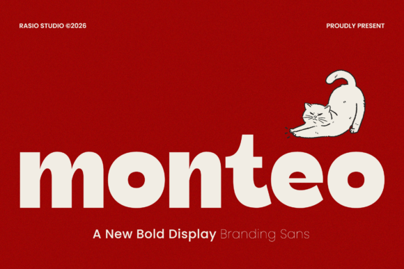 Monteo: A Chunky, Confident Sans Serif for Branding That Stands Out
