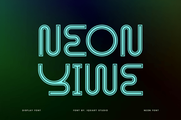 Neon Yiwe: A Retro-Futuristic Display Font That Pops—Thoughtfully