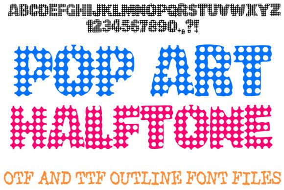 Pop Art Halftone Font: Bold, Nostalgic & Scroll-Stopping