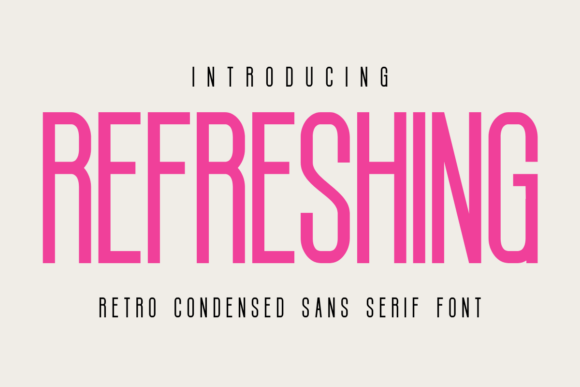 Refreshing: A Tall, Condensed Sans Serif That Cuts Through the Feed