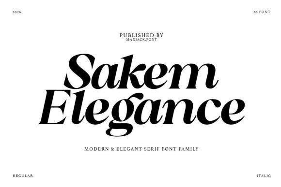 Sakem Elegance: A Serif Font That Holds Its Ground in Fast-Scrolling Feeds