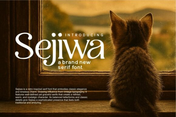 Sejiwa: A Retro Serif Font That Feels Like Home