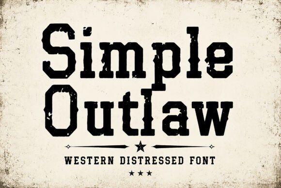 Simple Outlaw: A Bold Slab Serif Font for Digital Branding