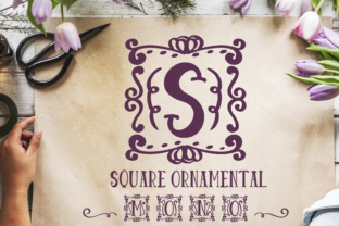 Square Ornamental Monogram: A Designer’s Take on Decorative Typography