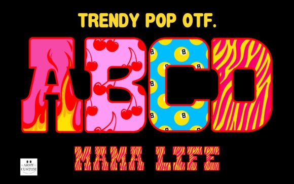 Trendy Pop Font: A Vibrant Display Typeface for Digital Branding