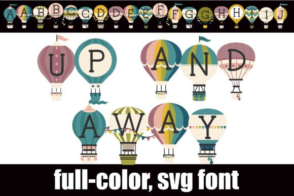 Up and Away: A Whimsical Color Font for Scroll-Stopping Campaigns